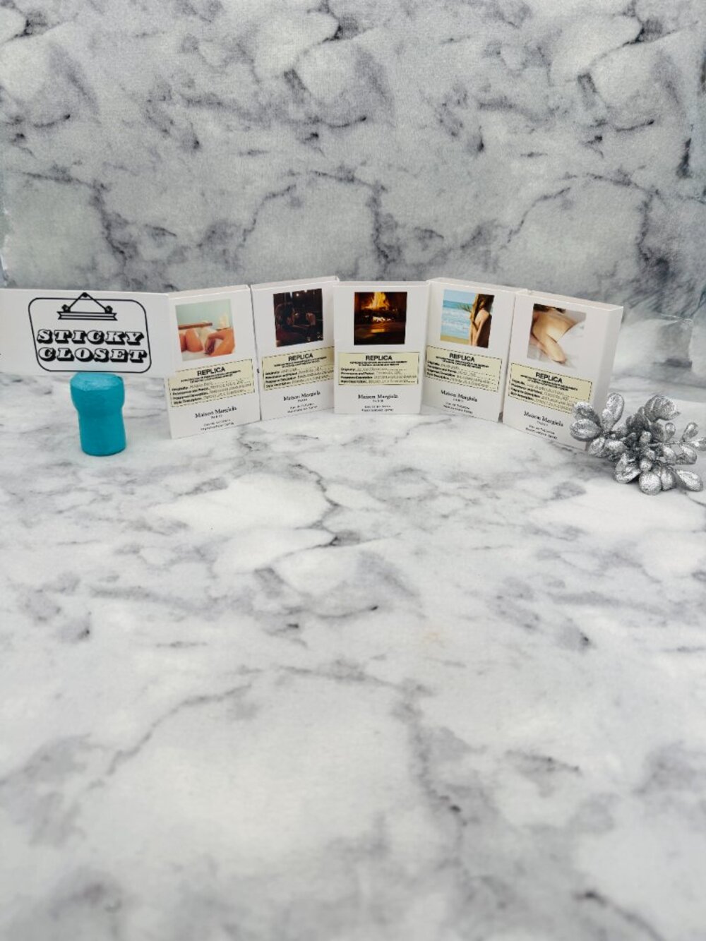 Lot of 5 Maison Margiela Replica Set,Lazy Sunday Jazz EDT-5x1.2ml,0.04oz-5pc-NEW